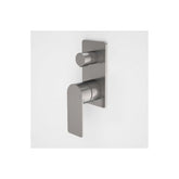 Caroma Urbane II Bath / Shower Mixer With Diverter Rectangular Cover Plate Gunmetal